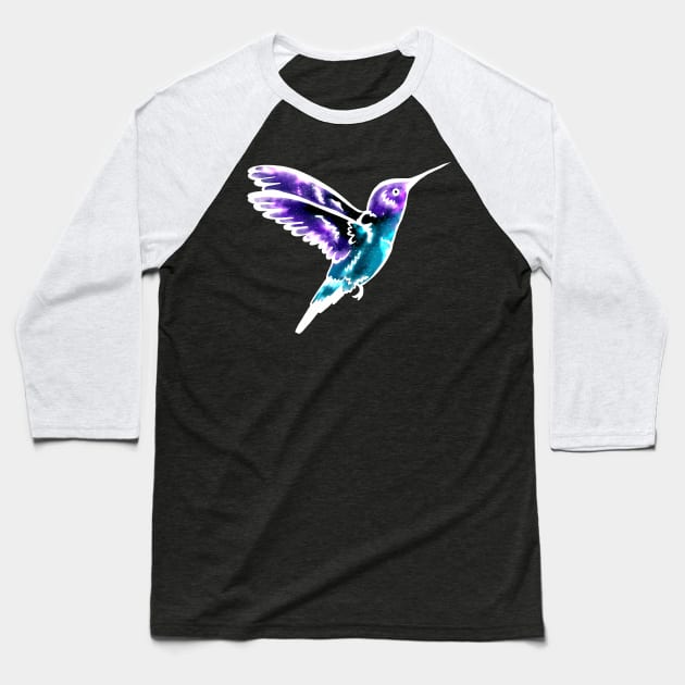 Hummingbird heart: galaxy animal Baseball T-Shirt by TheDoodlemancer